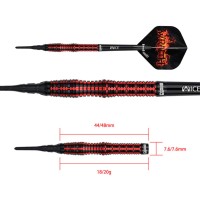 Masquedardos Darts One80 Wraith W2 Soft 20gr 90% 9576