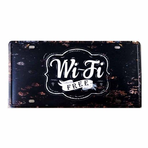 Masquedardos Decorative Metal Plate Wi-fi Free