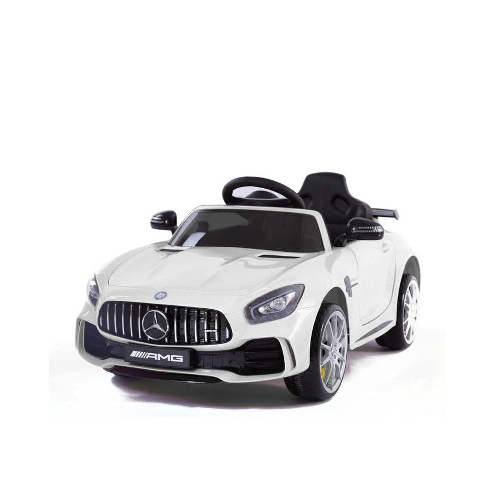 Masquedardos Coche Eléctrico Mercedes Gtr Blanco Con Radio Control Hl2882