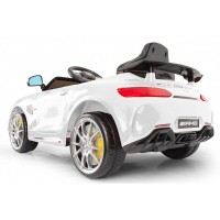 Masquedardos Coche Eléctrico Mercedes Gtr Blanco Con Radio Control Hl2882