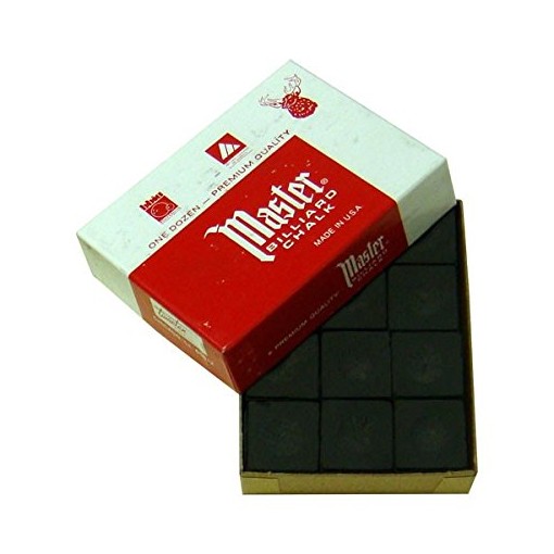 Masquedardos Billiard Chalk Master Black 12 jednotek 3003.050 45.001.13.6