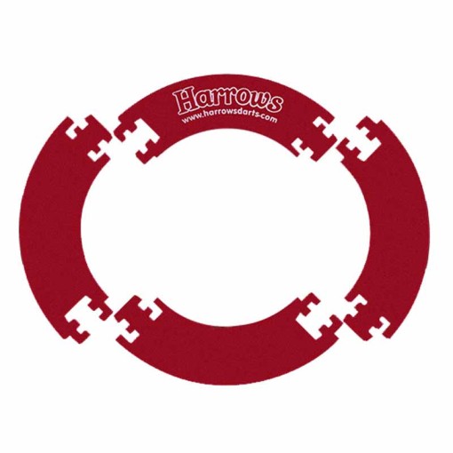 Masquedardos Dartboard Surrounds Red Puzzle Harrows Darts