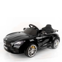 Masquedardos Coche Eléctrico Mercedes Gtr Negro Con Radio Control Hl2881