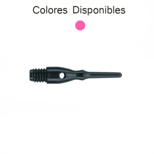 Masquedardos Puntas Dardo Unicorn Darts Contour Rosa Neón 22mm 40017