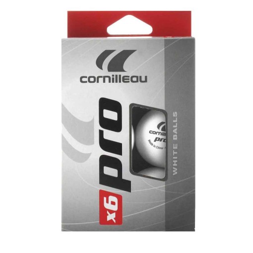 Masquedardos Box 6 Balls Cornilleau Pro white 40mm + 340050