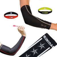 Compression sleeves, hand warmers and bracelets